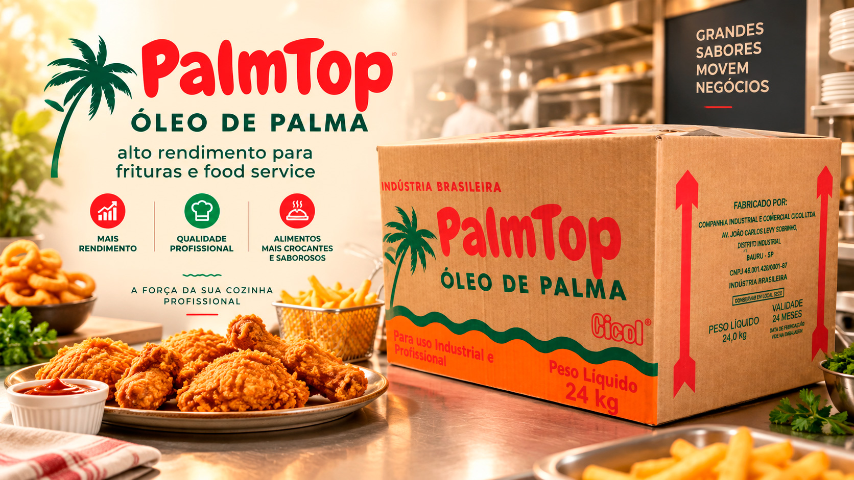 Óleo de Palma PalmTop 24kg Cicol